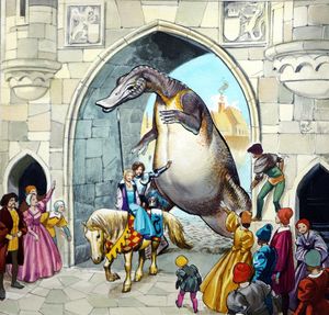 The Lady and the Dragon: Making A Grand Entrance art by Nadir Quinto