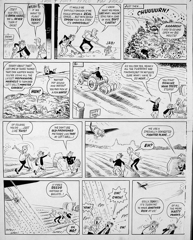 Ivor Lott & Tony Broke - Seeds (TWO pages) art by Reg Parlett