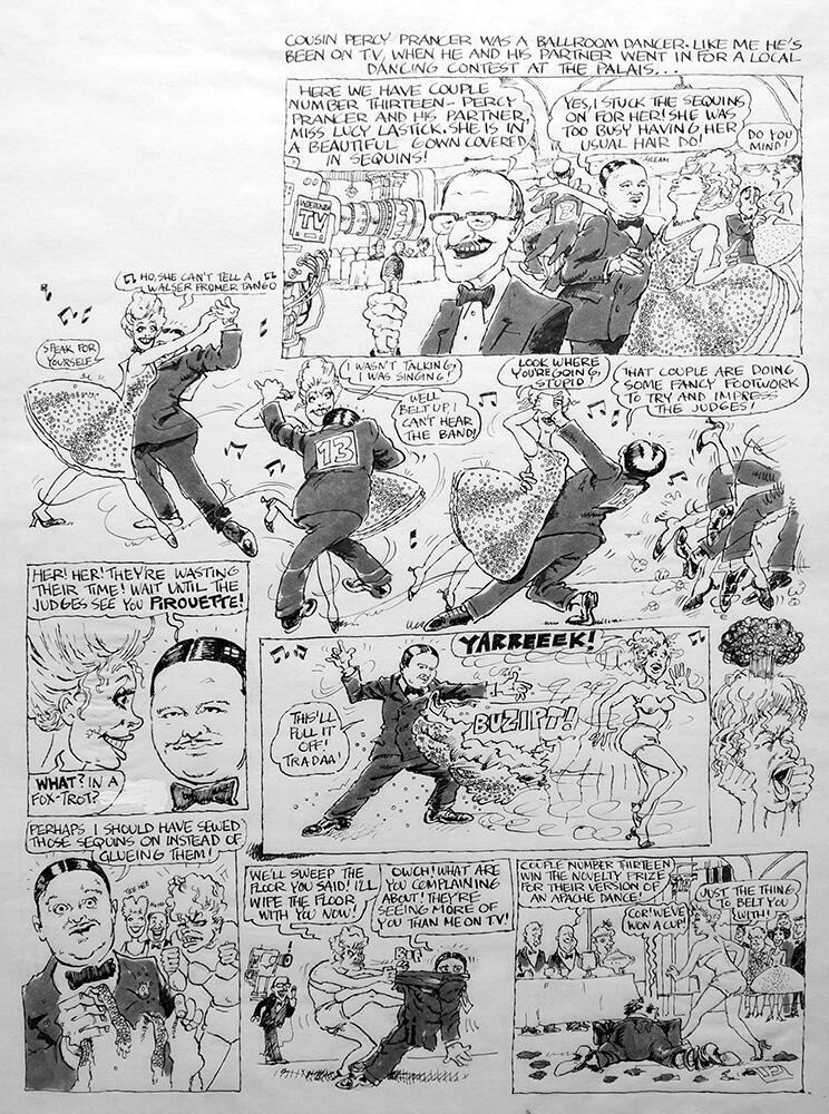 Benny Hill - Perry Prancer, Ballroom Dancer art by Arthur Ranson