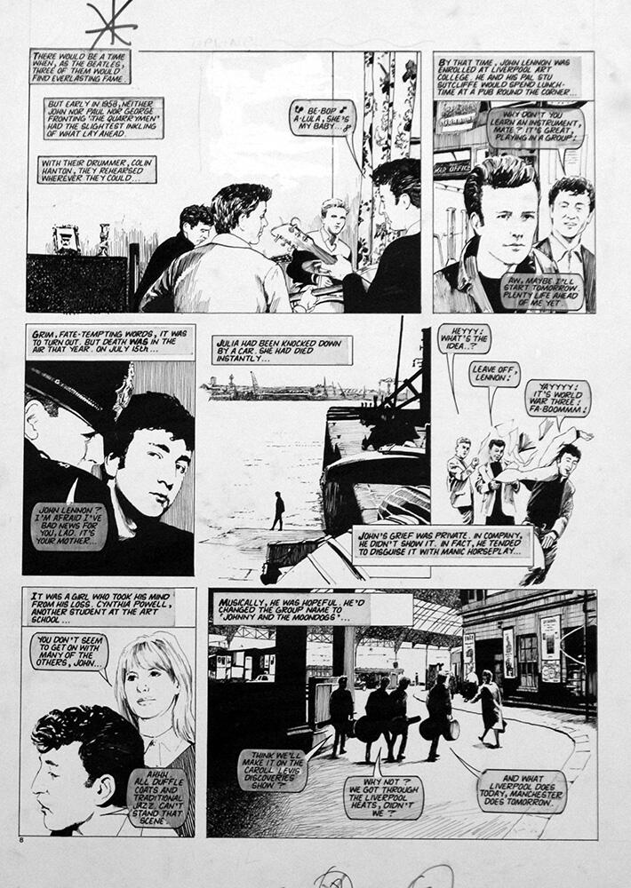The Beatles Their Story in Pictures 7 art by Arthur Ranson
