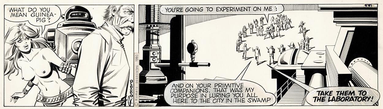 AXA daily strip 581 - The Brave art by Enric Badia Romero