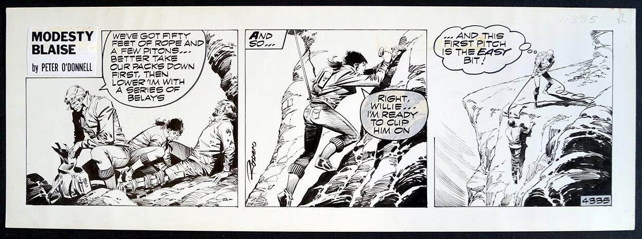 Modesty Blaise Daily Strip #4335 art by Enric Badia Romero