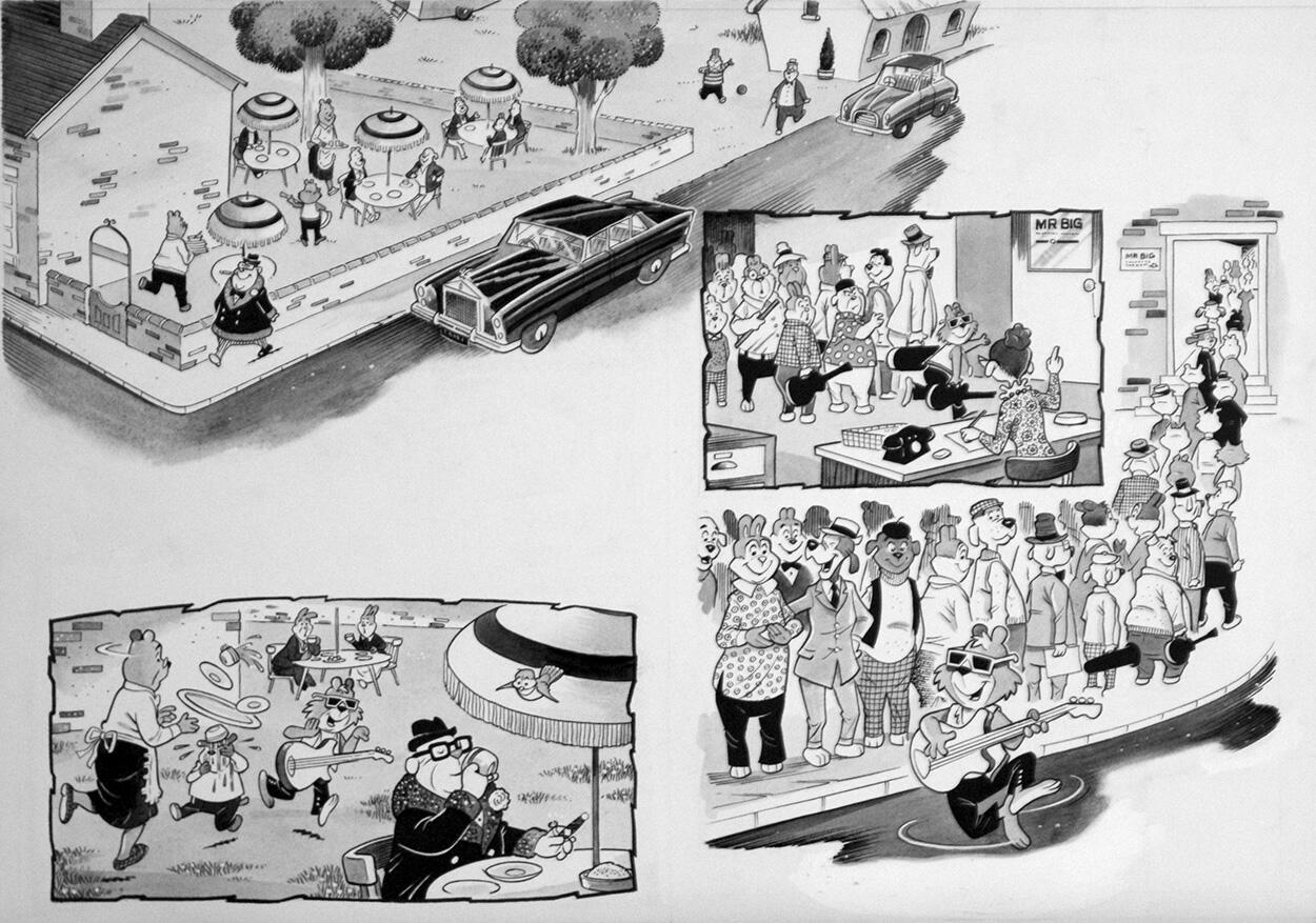 Dickory Dock: Mr Big art by Peter Woolcock