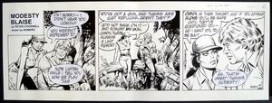 Modesty Blaise Daily Strip #8883 art by Enric Badia Romero