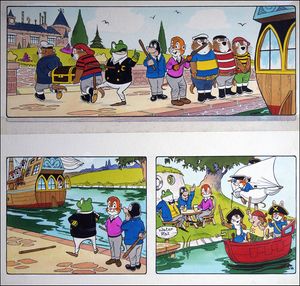 Toad and the Pirates art by Peter Woolcock