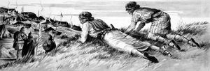 Bible Scene Spying on an Army art by Clive Uptton
