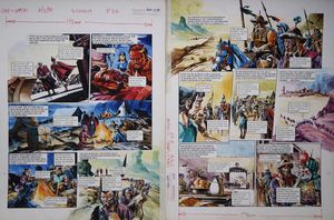 The Walk of Death from 'The War of The Zolts' (TWO pages) art by Gerry Wood