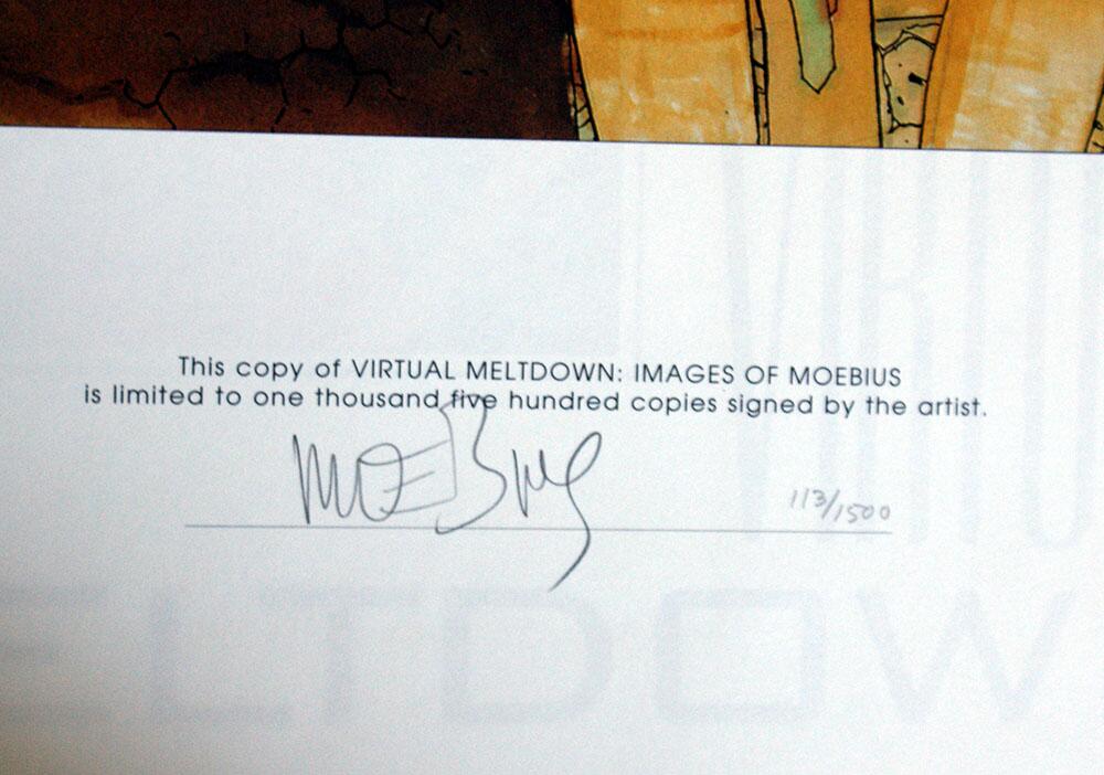 Virtual Meltdown: Images of Moebius (#113/1500) by Jean Giraud, Moebius