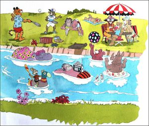 Tales from the River Bank art by Peter Woolcock