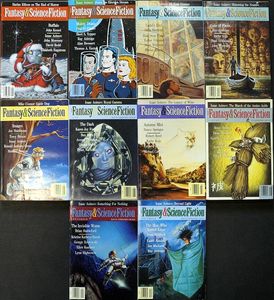 Fantasy & Science Fiction: 1991 - Volume 80, #1 - 6 & Volume 81, #1 - 3 & #6 (10 issues)