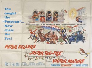After the Fox - Quad Movie Poster designed by Frank Frazetta art by Frank Frazetta