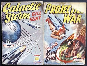 'Galactic Storm' by Gill Hunt (John Brunner) & 'Projectile War' by King Lang (David Arthur Griffiths) by John Brunner, David Arthur Griffiths