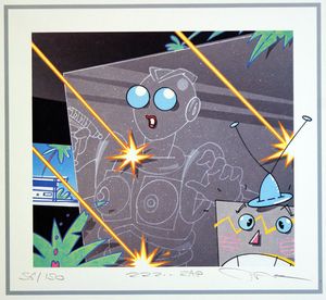 ZZZap art by Peter Richardson