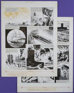 20,000 Leagues Under the Sea - Final Instalment (TWO pages) art by Bill Baker
