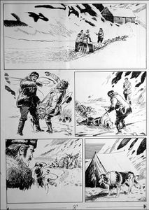 Call of the Wild - Exhaustion and Ice Melt art by Bill Baker