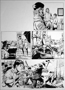 The Prince and the Pauper - Procession (TWO pages) art by Bill Baker