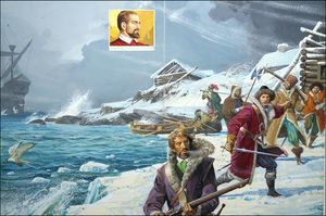 The Man Who Discovered Russia art by Severino Baraldi