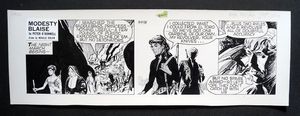 Modesty Blaise Daily Strip #5478 art by Neville Colvin