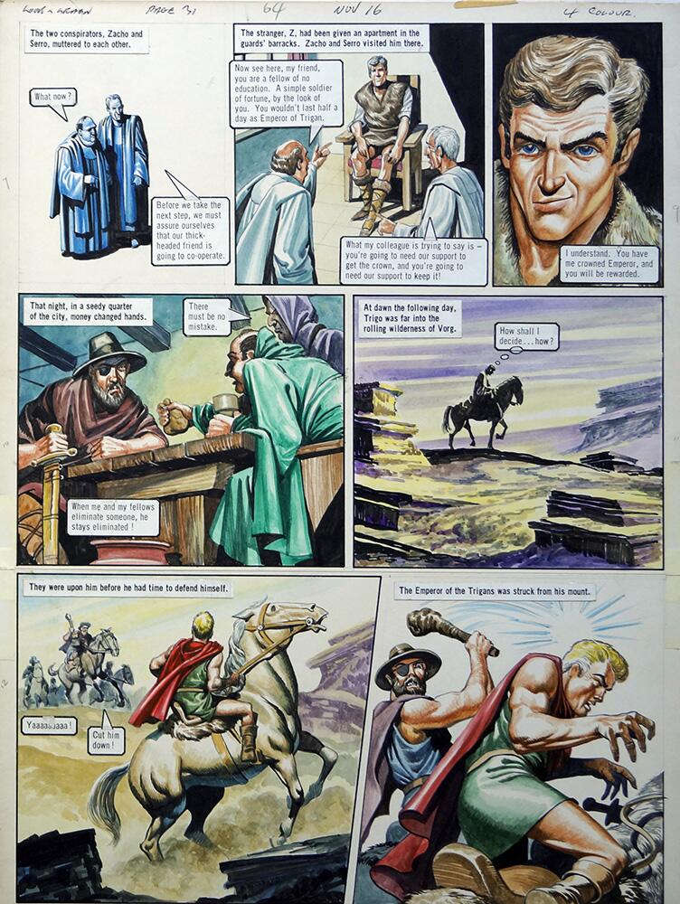 Right Hand Page art by Philip Corke