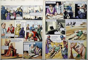 The Fate of The Empire from 'The Stone of Vorg' (TWO pages) art by Philip Corke