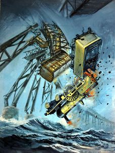 The Night of the Tay Bridge Disaster art by Graham Coton