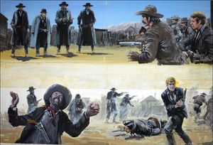 Gunfight at the OK Corral art by Graham Coton