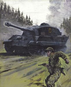 War Picture Library cover #1315  'Shell Shock' art by Graham Coton
