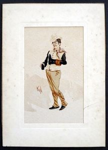 Dickensians: Sam Weller from 'The Pickwick Papers' art by Joseph Clayton Clarke (Kyd)