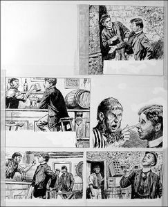The Fifth Form at St. Dominic's - Pub (TWO pages) art by Cecil Doughty