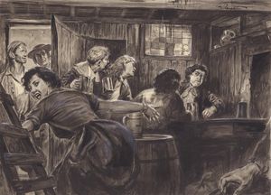 A Thief in The Tavern art by Cecil Doughty