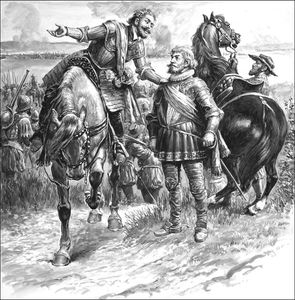 Henry The Great Before the Battle of Ivry art by Cecil Doughty
