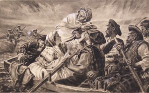 Bonnie Prince Charlie Escapes art by Cecil Doughty