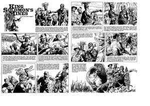 King Solomon's Mines Pages 23 and 24 (two pages) art by Cecil Doughty