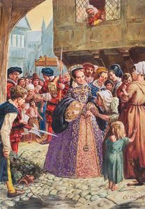 Mary Tudor art by Cecil Doughty