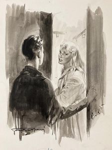 A Beauty at The Door art by Giorgio De Gaspari