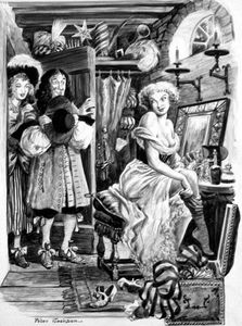 King Charles II Meets Nell Gwyn art by Peter Jackson