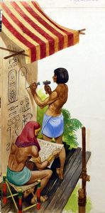 Egyptian Picture Writing art by Peter Jackson