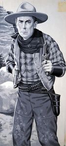 William S Hart The First Hollywood Cowboy art by John Keay