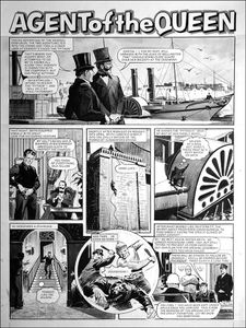 Agent of the Queen - Steam Yacht (TWO pages) art by Bill Lacey