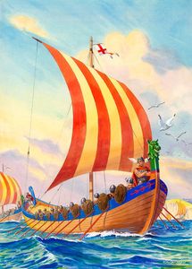 King Alfred's Ships art by F Stocks May