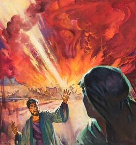 Don't Look Back! art by James E McConnell