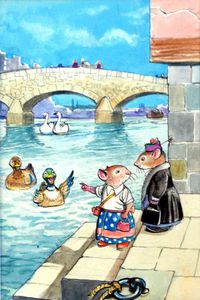 Katie Country Mouse Goes to London: The Ducks art by Philip Mendoza