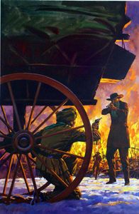 'Winter Ambush' Corgi paperback cover art art by Edward Mortelmans
