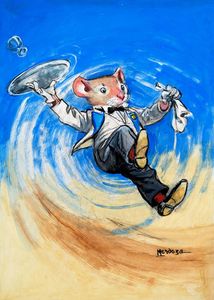 Waiter Catastrophe art by Philip Mendoza