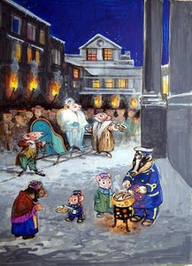 Arrival of the Ice Queen art by Philip Mendoza