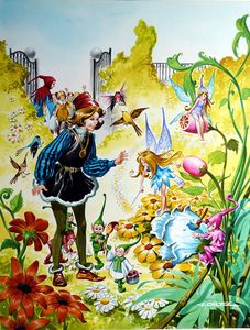 Spring In the Royal Garden art by Jose Ortiz