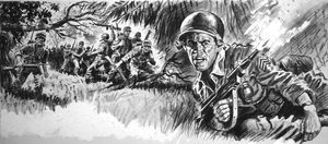 Ambush in Viet Nam art by Edwin Phillips