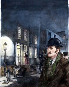 Silence in Hanover Close book cover art art by Kim Palmer