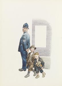 Under the Eye of the Law art by Ron Embleton