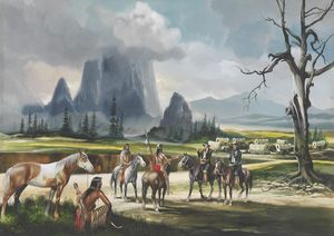 The Oregon Trail - Part II art by Ron Embleton